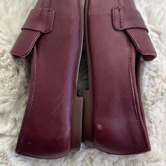 Madewell The Lacey Loafer in Leather Cabernet Size 5 - Picture 9 of 12
